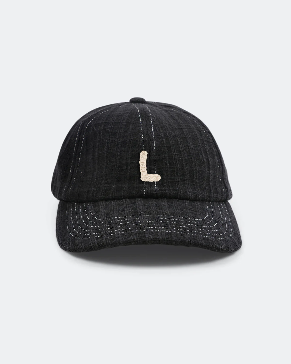 Custom Baseball Cap - Black Waffle Handloom - Image 15