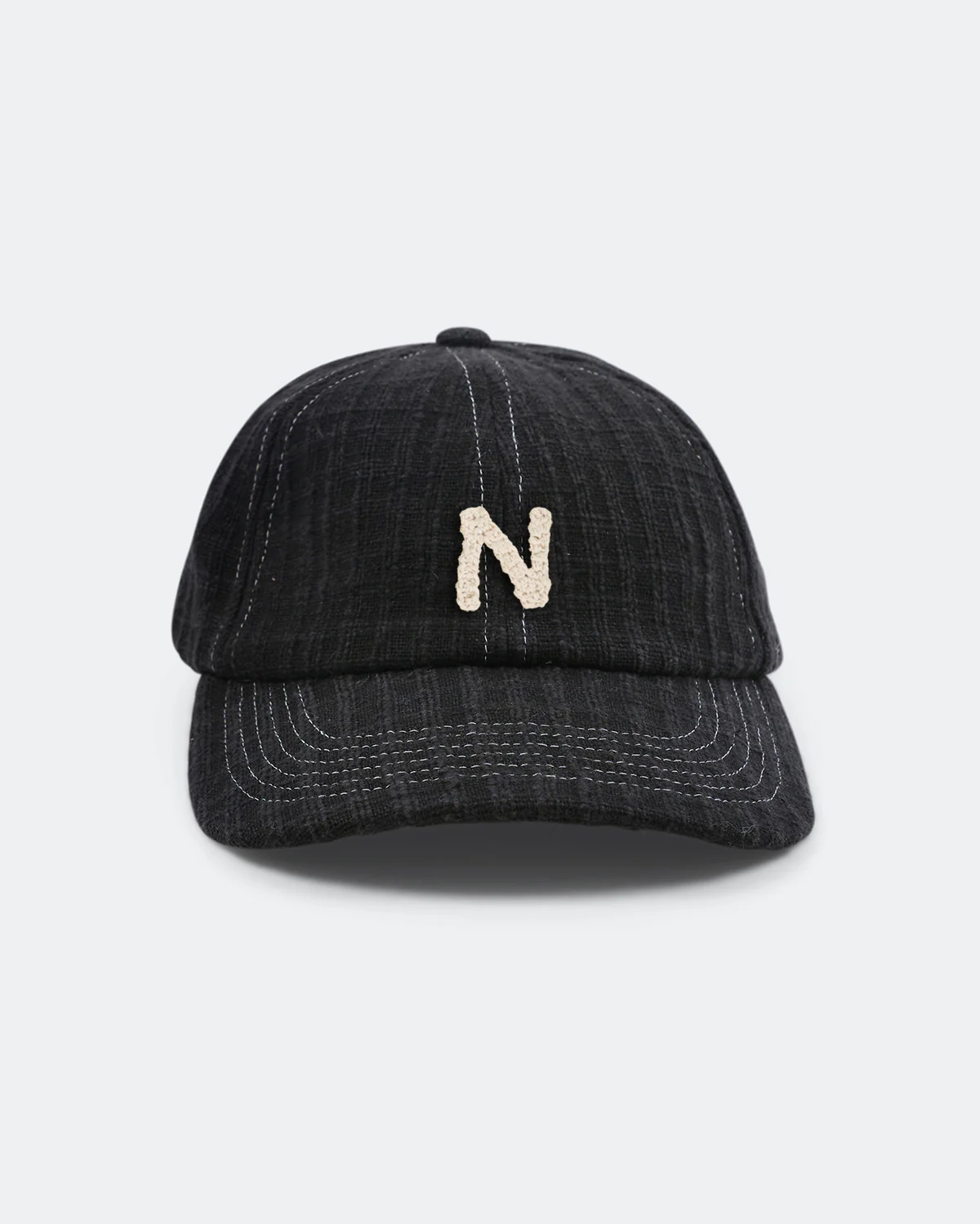 Custom Baseball Cap - Black Waffle Handloom - Image 17