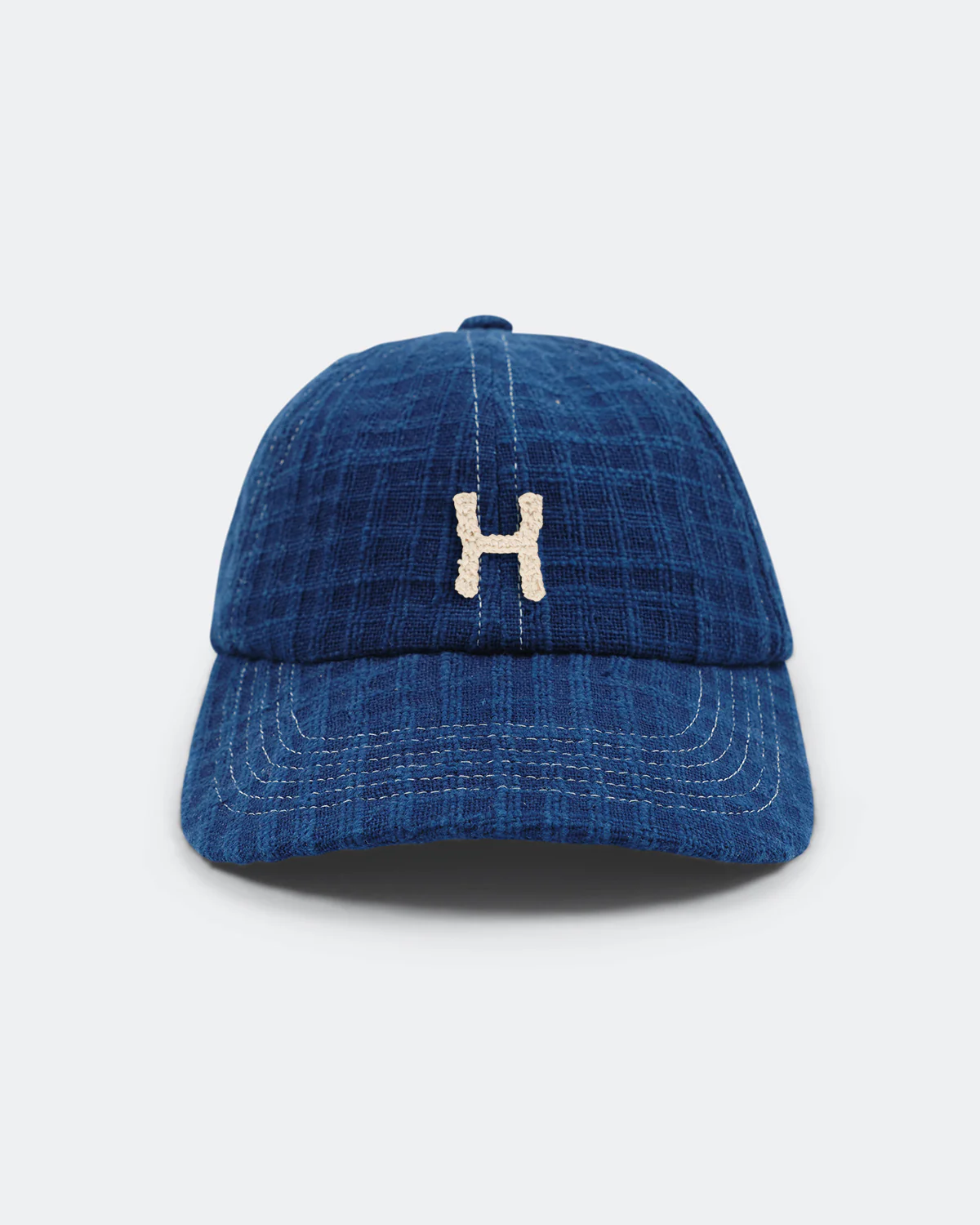 Custom Baseball Cap - Indigo Waffle Handloom - Image 11