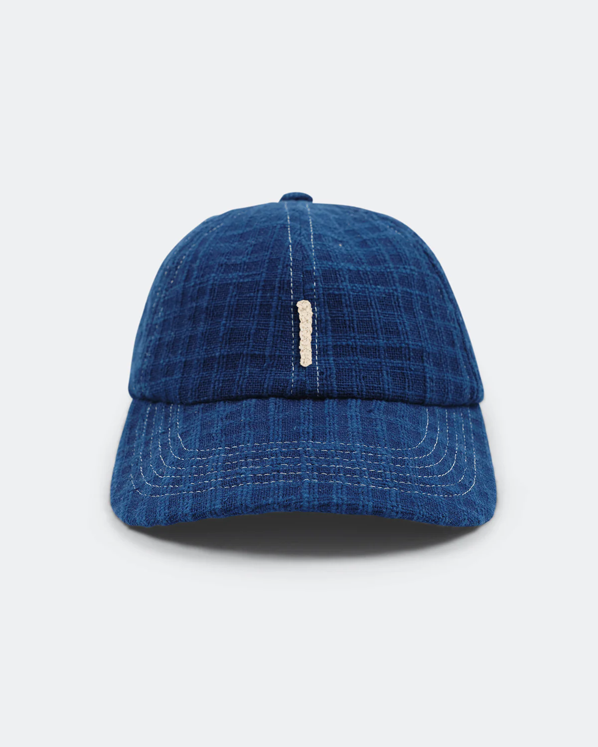 Custom Baseball Cap - Indigo Waffle Handloom - Image 12