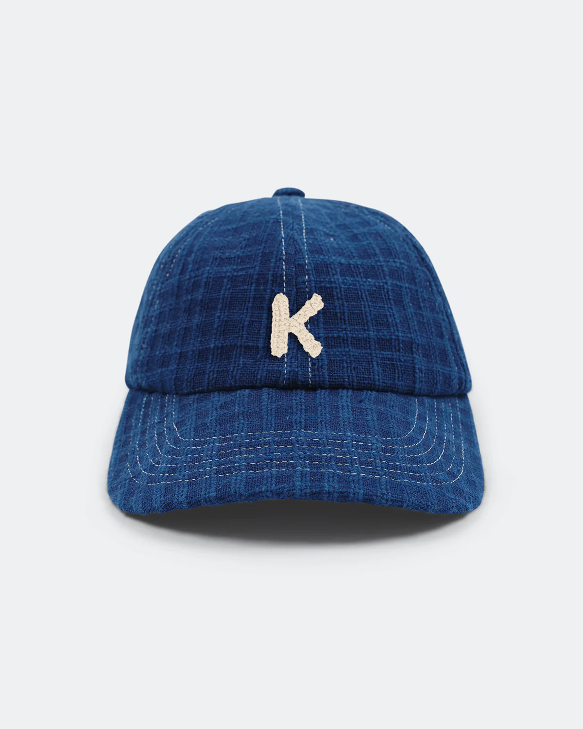 Custom Baseball Cap - Indigo Waffle Handloom - Image 14